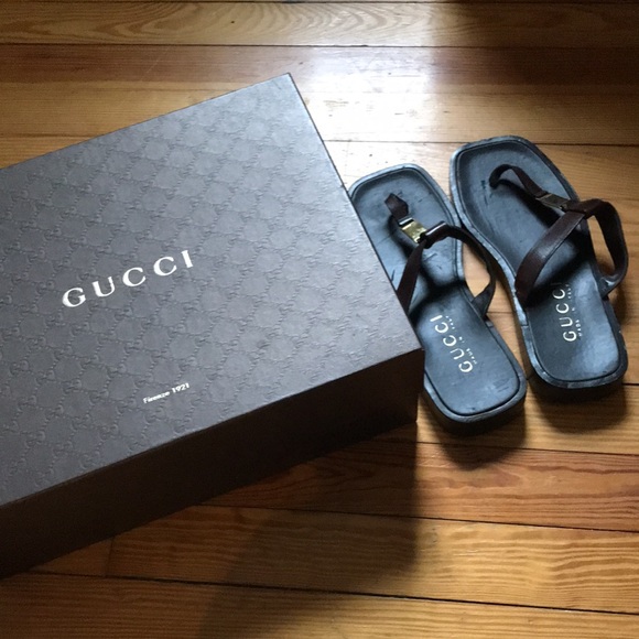 MUST SELL MOVING- *****VINTAGE~GUCCI brown  sandals, Men’s 8/12- 1990 Tom Ford- - Picture 4 of 12
